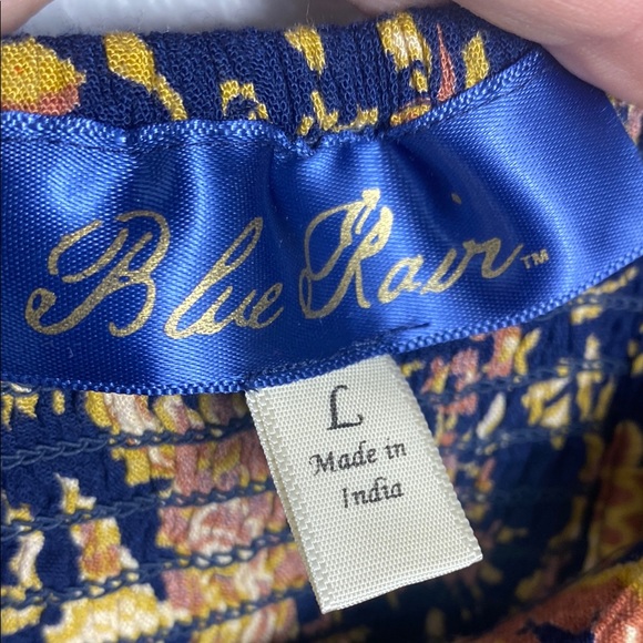 Blue Rain Bell Sleeve Blouse with Smocked Details - Picture 4 of 8